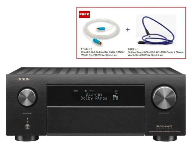 Denon AVR-X4500H 9.2Ch Atmos Network AV Receiver Es_den36