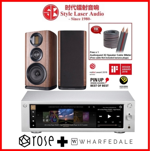 Hifi ROSE RS201E + Wharfedale EVO 4.2 Hi-Fi System Package Es_hif13