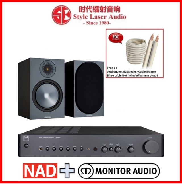 NAD C 316BEE V2 + Monitor Audio Bronze 50 6G Hi-Fi System Package Es_nad95