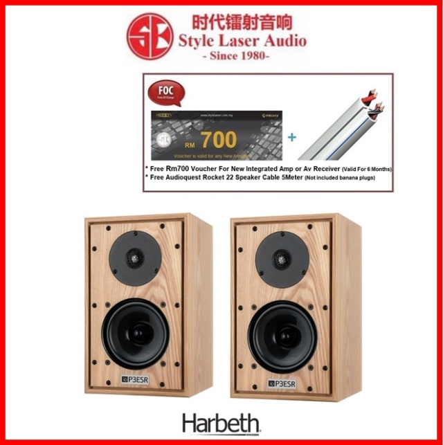 Harbeth P3ESR XD Bookshelf Speakers Handmade In England P3esr_10