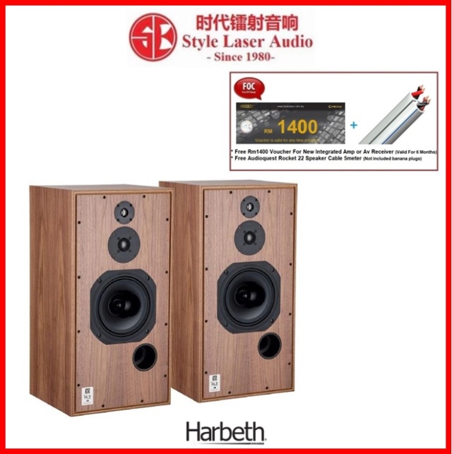 Harbeth Super HL5 Plus XD Bookshelf Speakers Handmade In England (Walnut) Super_10