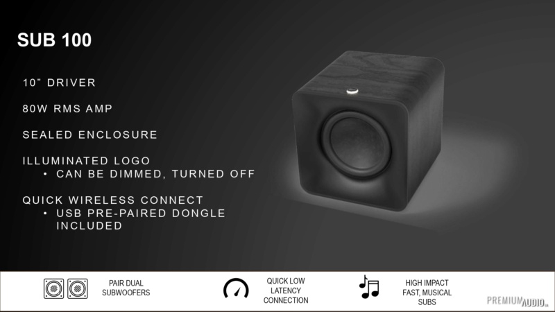 Klipsch Flexus Core 200 + Flexus Sub 100 Atmos Soundbar Package Surr14