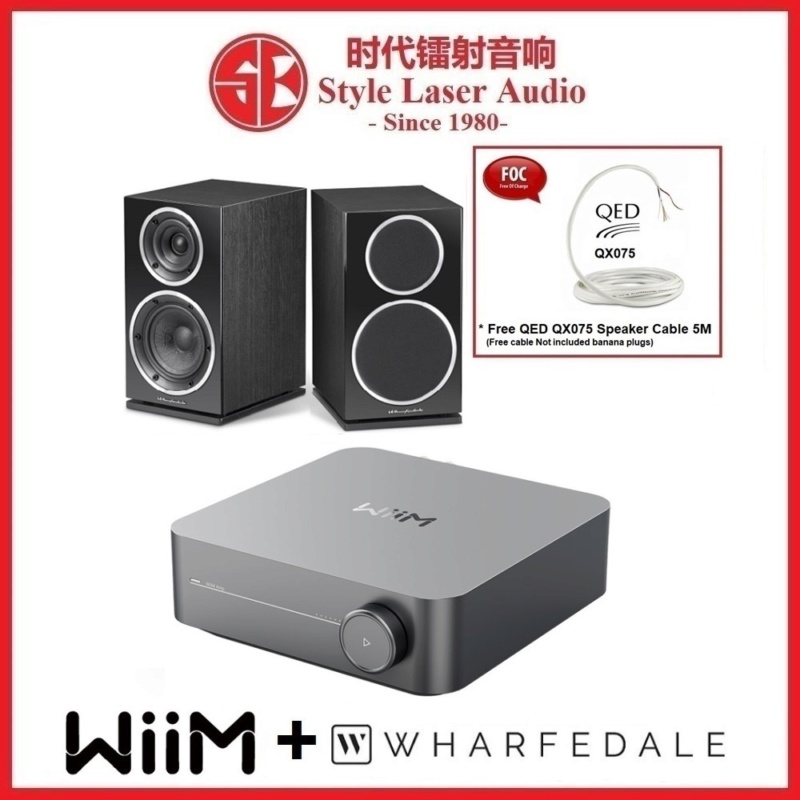 WiiM Amp + Wharfedale Diamond 210 Hi-Fi System Package Wharfe11