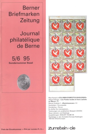 Berner Briefmarken Zeitung (BBZ) - Ausgabe 5-6/95 Bbz5_612