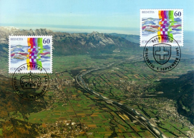 Maximumkarte Schweiz-Liechtenstein 1995 Mk_ch-10