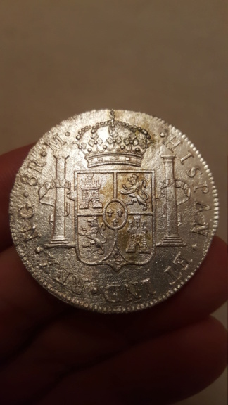 8 reales de Carlos IV de Nueva Guatemala (1805). Naufragio  12021112