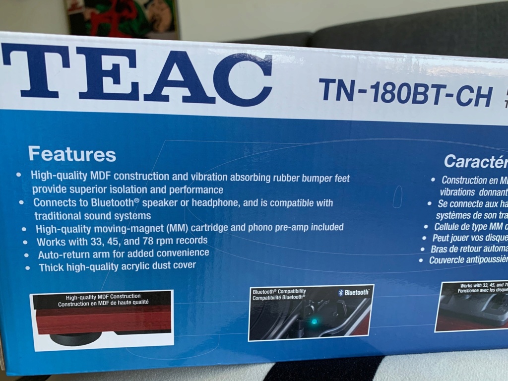 (SOLD) Teac TN-180BT Turntable Bluetooth MM Phono PreAmp 3-speed Vinyl Record Player Teac_310