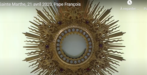 Messe quotidienne du pape François en direct tous les jours Captur40
