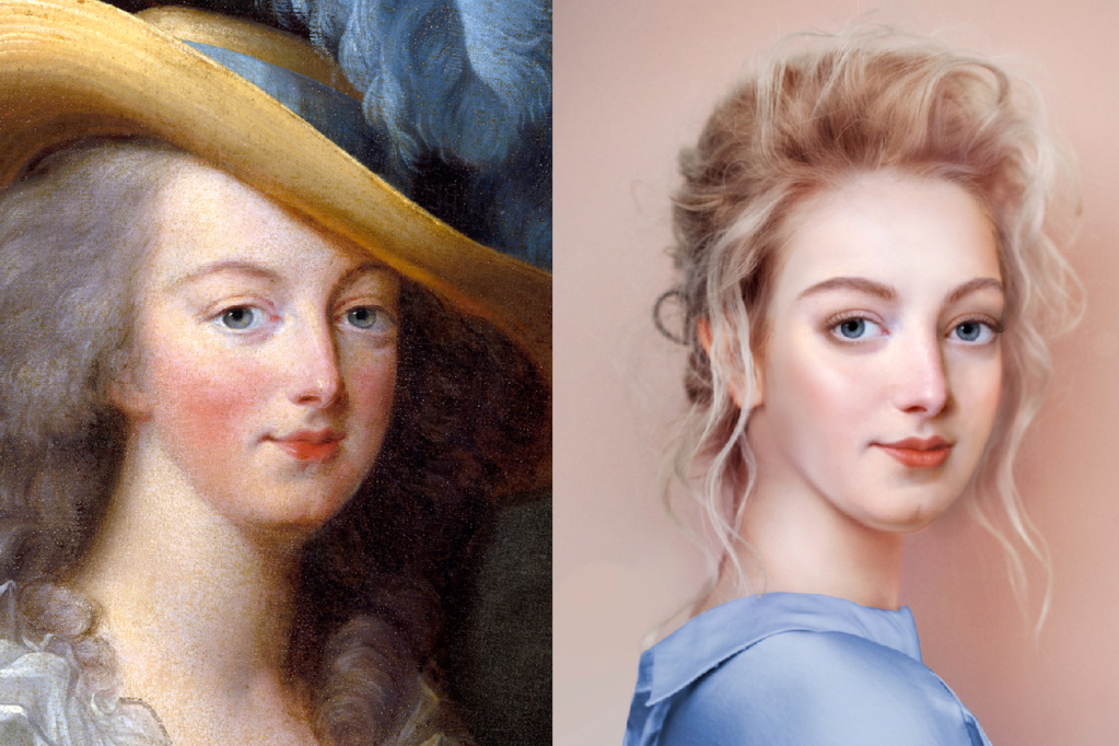 Photomorphing et images numériques : Marie-Antoinette aujourd'hui (d'après ses portraits)  - Page 2 Mariea10