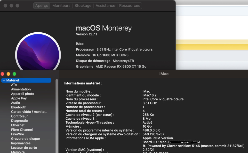 Monterey Asus Gryphon Z87 i7-4770K XFX RX6800XT SMBIOS iMac 16,2 Clover Monter12