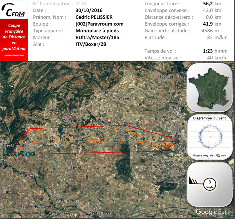 0133 - 30/10/16 - Cédric PELISSIER - 41,9 km - homologué 22_fin23