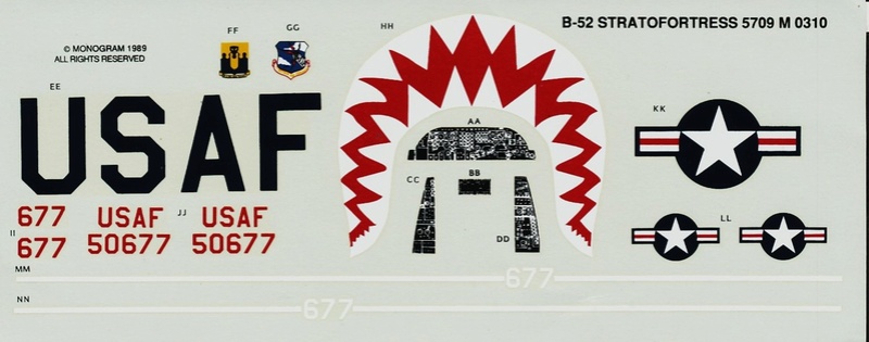 [MONOGRAM] BOEING B-52D STRATOFORTRESS 1/72ème Réf 5709 Boite_12