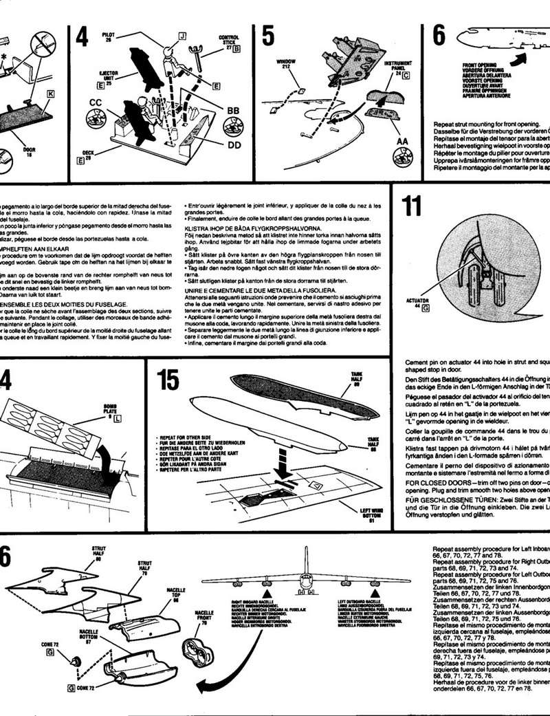 [MONOGRAM] BOEING B-52D STRATOFORTRESS 1/72ème Réf 5709 Boite_16