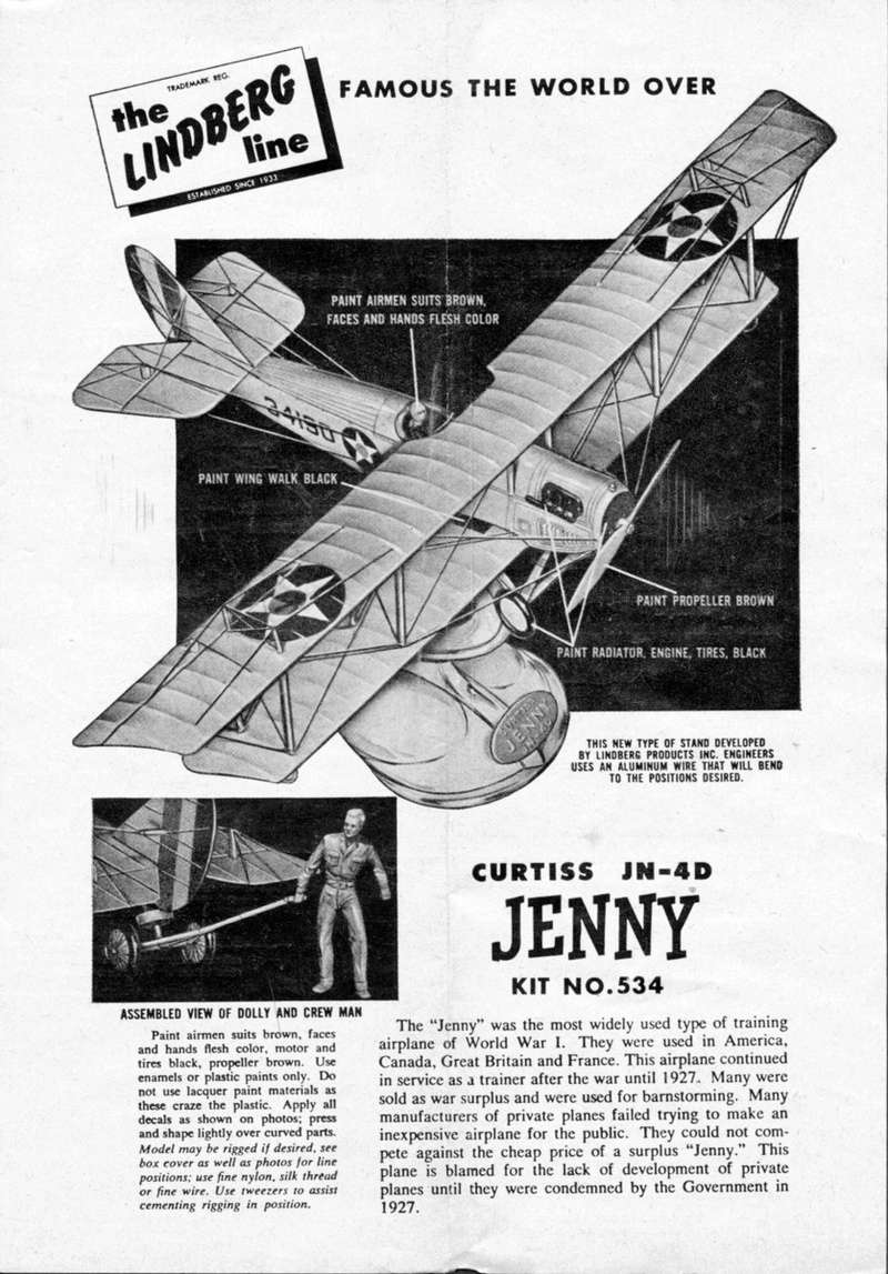 [Lindberg] Curtiss JN-4 Jenny (vers 1959) Curtis29
