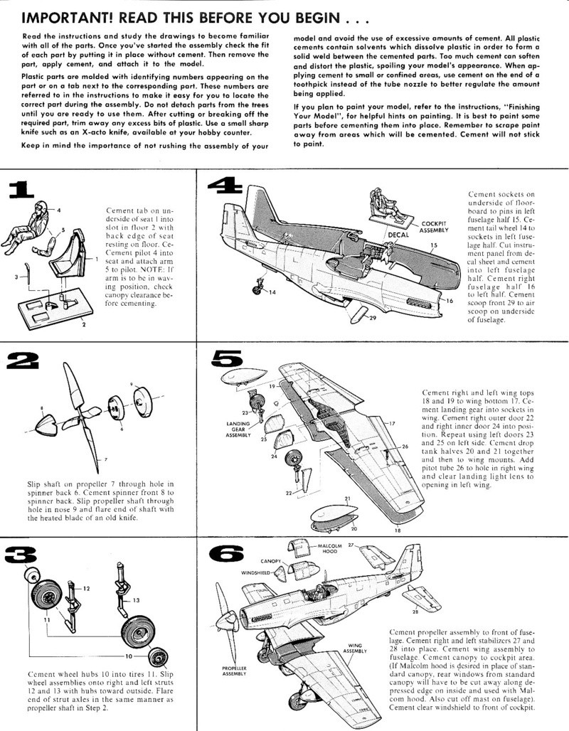 North American P-51B Mustang, Monogram Classics, 1/48, 1991 Img_0406