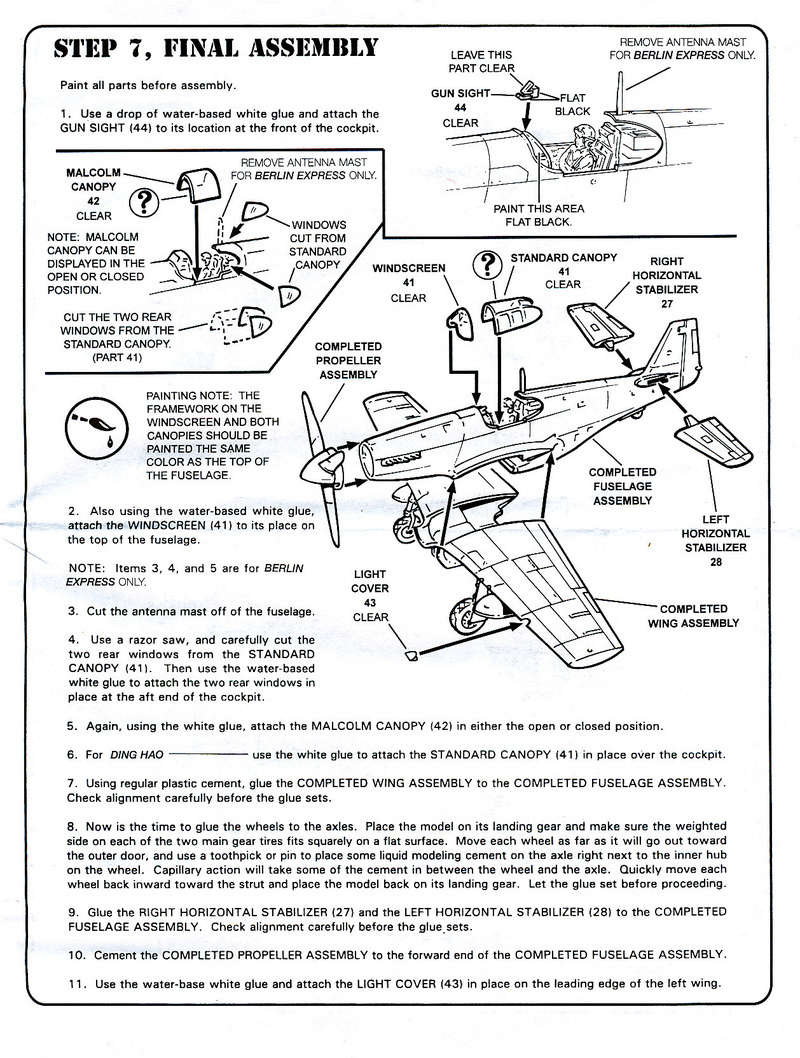 [MONOGRAM] NORTH AMERICAN P-51 B MUSTANG 1/48ème Réf PA136 North_41