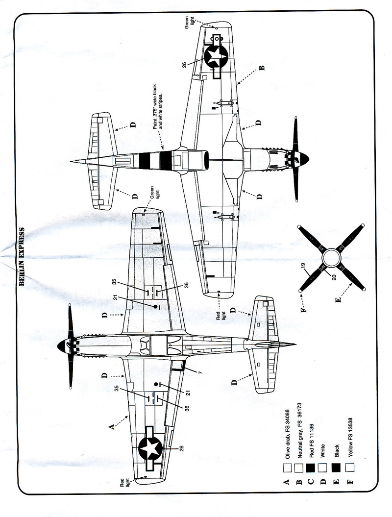 North American P-51B Mustang, Monogram Classics, 1/48, 1991 North_43