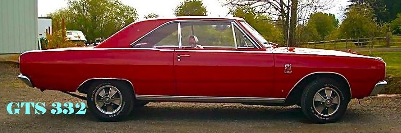 1968 Plymouth GTX original avec un appuie tête seulement en option Gts33210