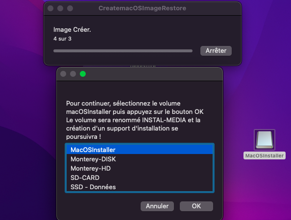 Create macOS Image Restore 815