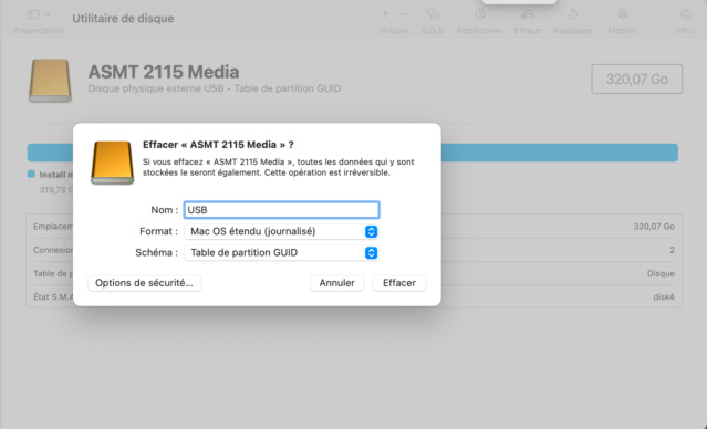 Creation USB MultiSystem macOS Capt1701