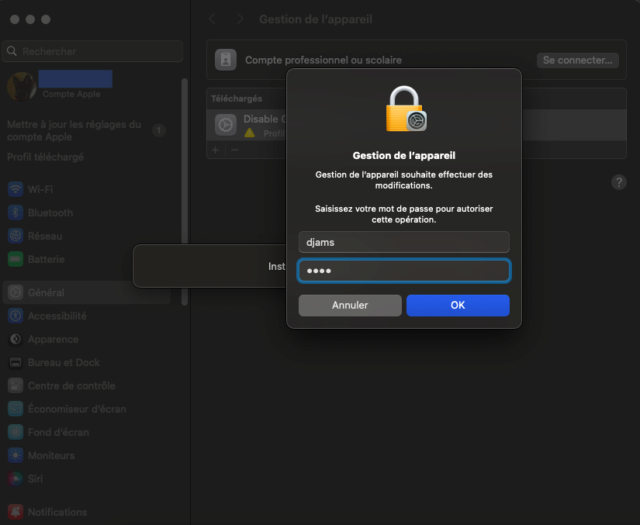 Desactiver le Gatekeeper dans macOS Sequoia 15 Capt2658