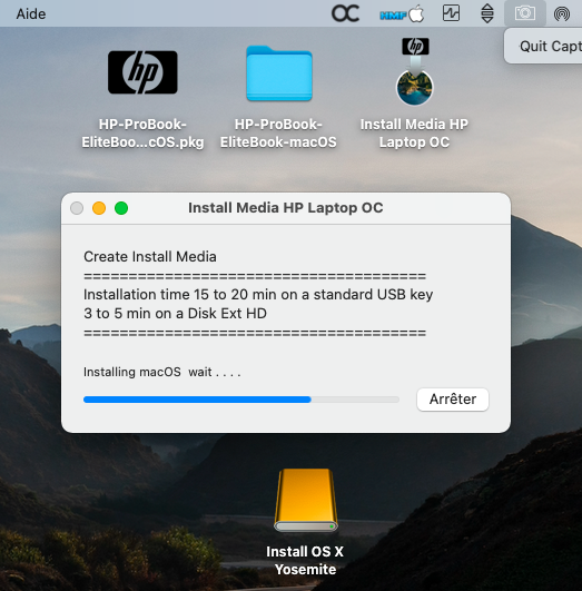 vidéo Yosemite / install media-HPOC Captu473
