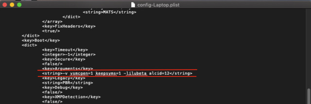 Clover cse 5126 boot fail pour catalina Captu501