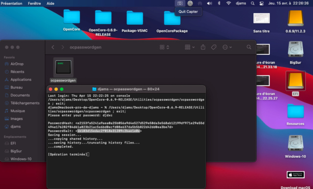 Lock / Password 0.6.9 / 070 soucis Captu851