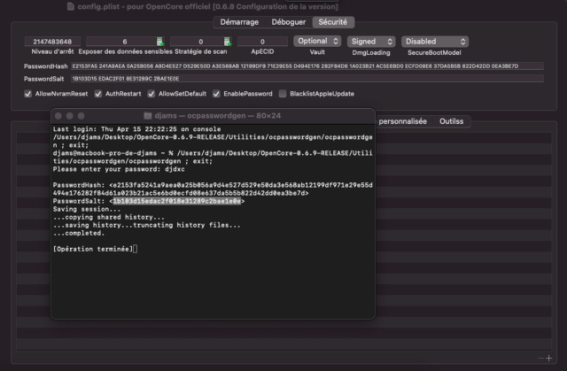 Lock / Password 0.6.9 / 070 soucis Captu852