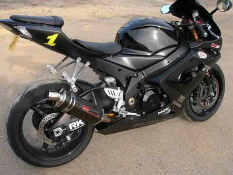 Pot Yoshimura trioval court GSXR 1000 k5-k6 et sonometre