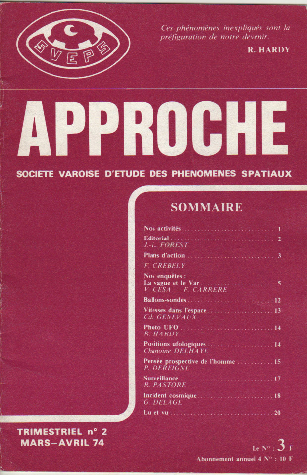 Approche n° 2 Mars-Avril 1974. Approc11