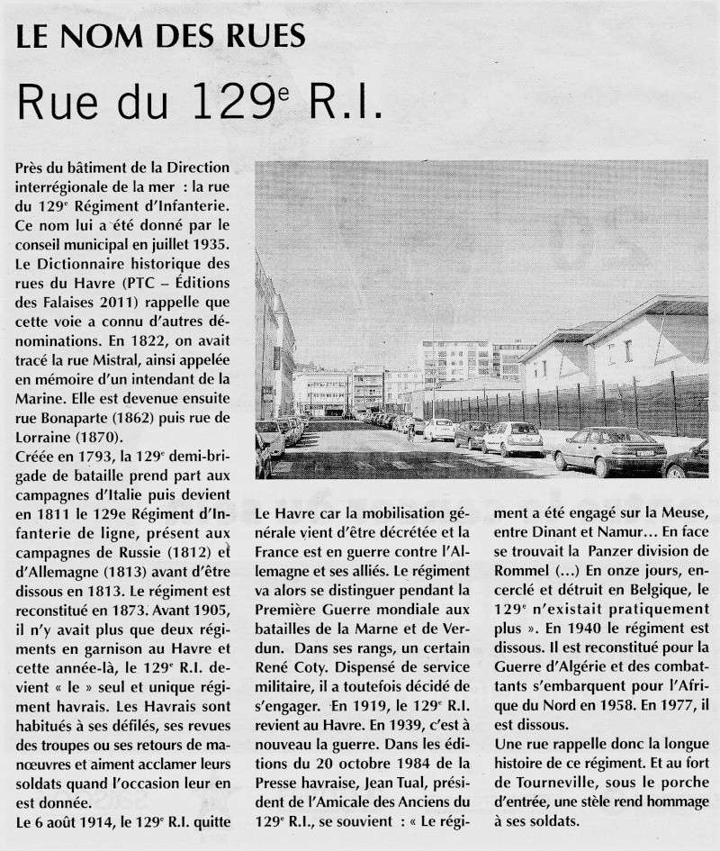 Le Havre - Rue du 129e RI 2013-012