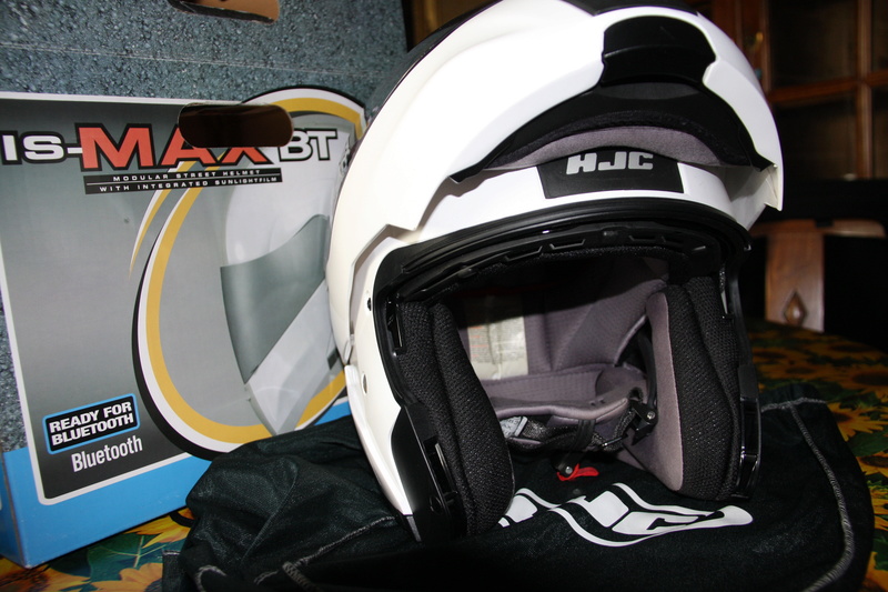 Vends Casque modulable HJC IS-MAX blanc Taille L Hjc_ou11