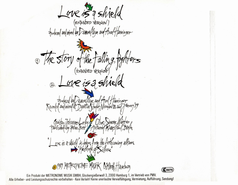Camouflage - Love Is A Shield - CD MAXI Back20