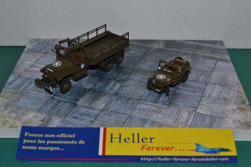 La 2ème DB "Jeep - GMC CCKW353 - Sherman M4a2"  [Heller 1/72] - Page 2 Dsc_0053