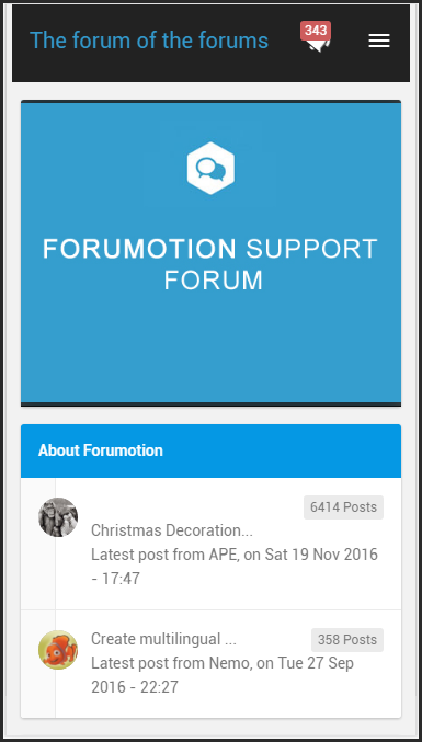 New design for forums Administration Panel + Classified ads mobile pages + mobile banner 21-11-11