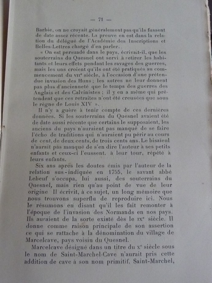 Les sous terrains refuges de Le Quesnel (souterrains) P1200338