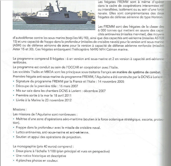 FREMM Aquitaine au 1/100 ème par chienjaune - Page 10 Monogr12