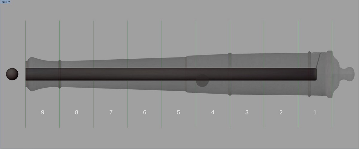 Canon de fer - Calibre 6 - Période 1733 à 1766 Fq_syn10