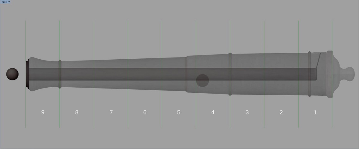 Canon de fer - Calibre 6 - Période 1733 à 1766 Gu_syn10