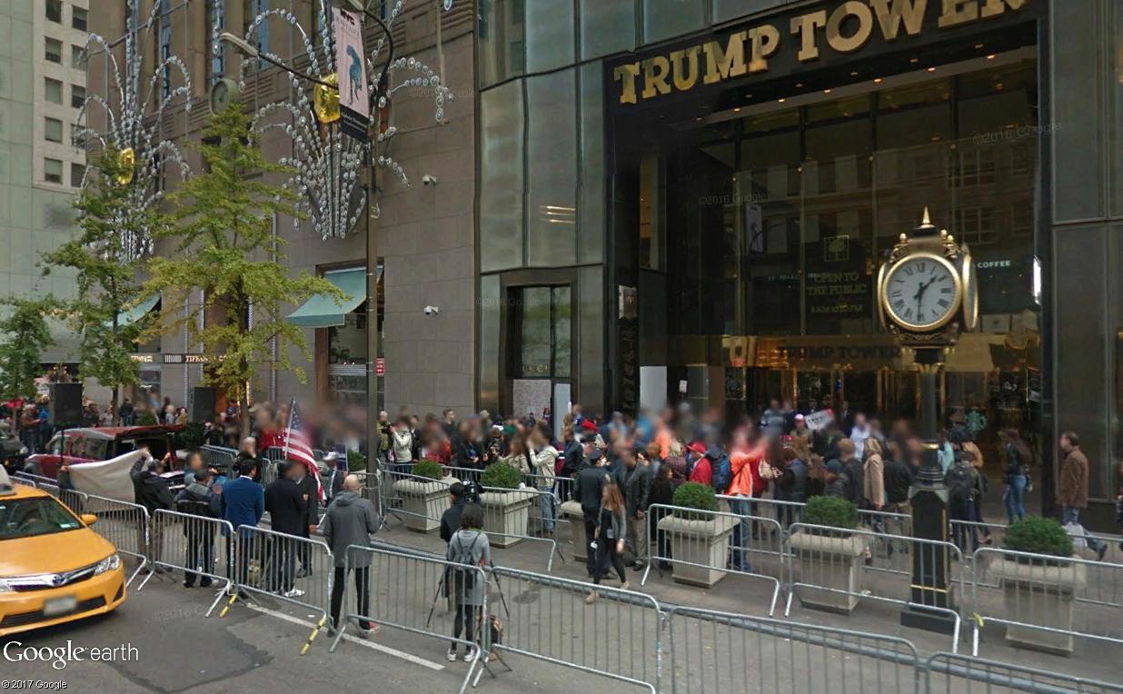 STREET VIEW: les manifestations dans le Monde vues de la caméra des "Google Cars" - Page 3 Trump210