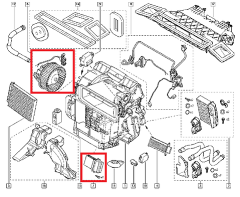 Renault Modus ] Démontage résistance ventilation (résolu)