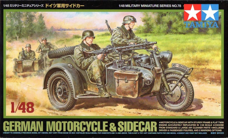 [TAMIYA] German Motorcycle & sidecar 1/48ème Réf 32578 Notice Doc06410