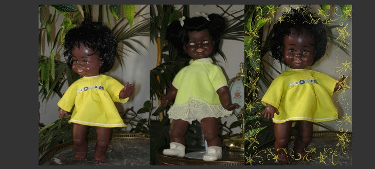 recherche marque d'une poupée noire des années 1950 Captur32