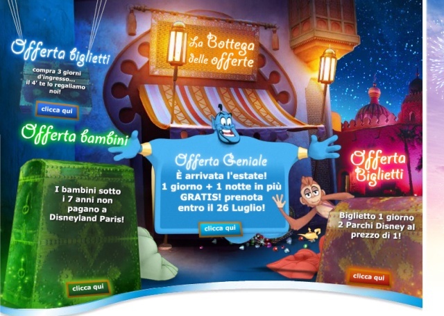 Offerte su disneylandparis.it (SITO ITALIANO) Scherm18