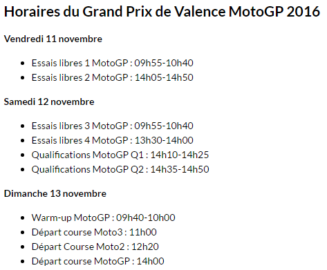 Dimanche 13 novembre - MotoGp - Grand Prix Motul de la communauté de Valence - Ricardo Tormo Espagne Captur12