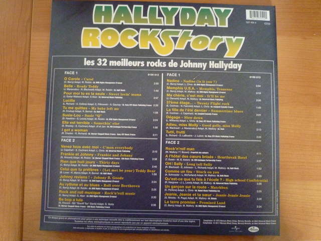 33 tours "Hallyday rock story" HOLLANDE Disqu110