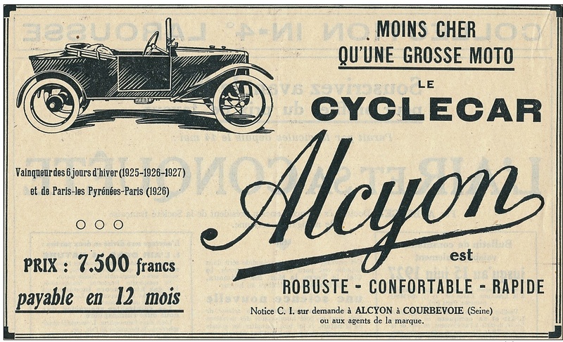 alcyon - ALCYON cyclecar Alcyon10