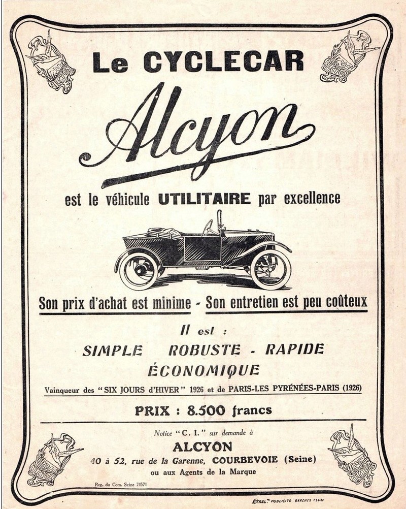alcyon - ALCYON cyclecar Alcyon12