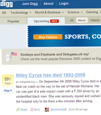 Cư dân mạng truyền tin Miley Cyrus tử nạn Mil110